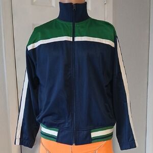 Wilson Navy and Green Bomber Jacket
